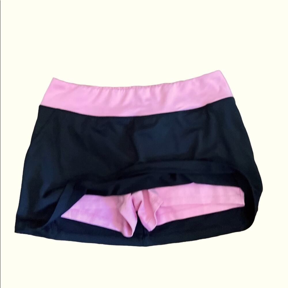 Champion Activewear Tennis Skirt Womens S Black Pink Built in Shorts Dri Fit